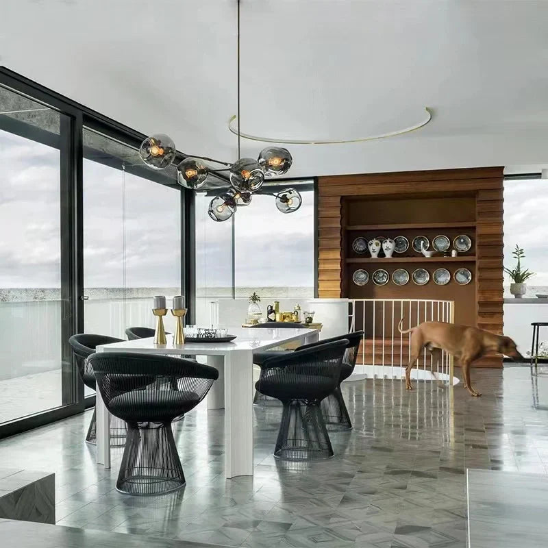 Wohnzimmer Pendelleuchte | Bewegliche Arme | Glasvarianten & Größen