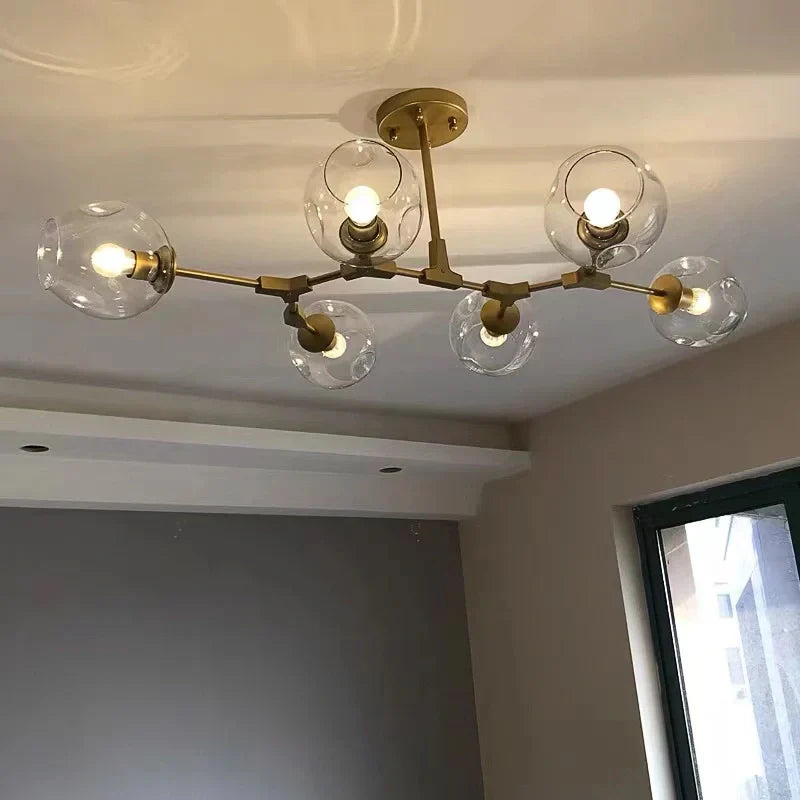 Wohnzimmer Pendelleuchte | Bewegliche Arme | Glasvarianten & Größen