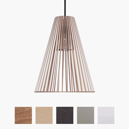 Pendelleuchte | Holzoptik | Warmweißes Licht | Wohnzimmer & Esszimmer