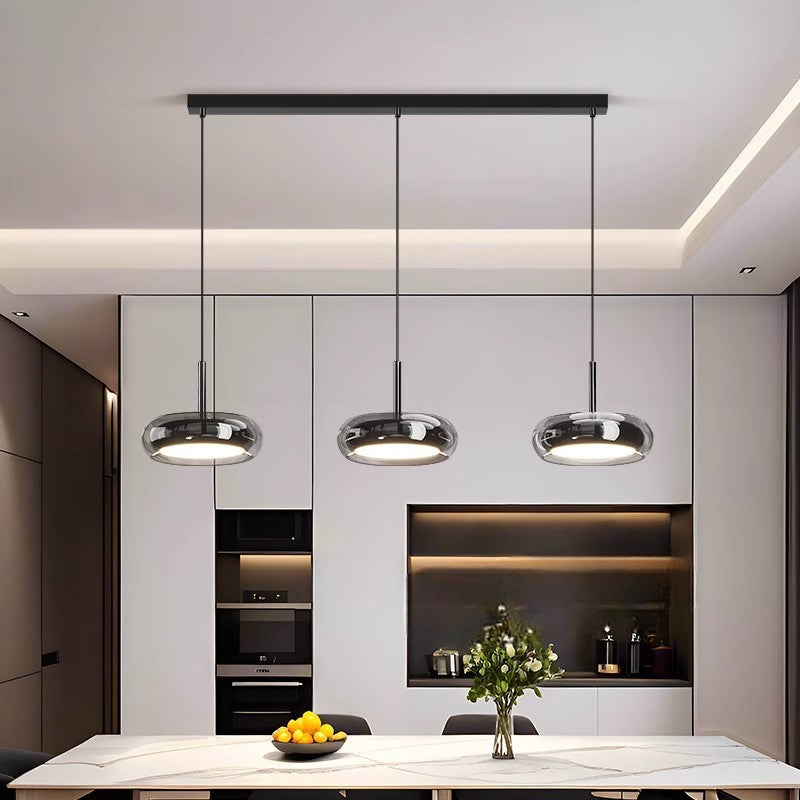 Pendelleuchte 3-flammig Glas | LED | Modern | Linear