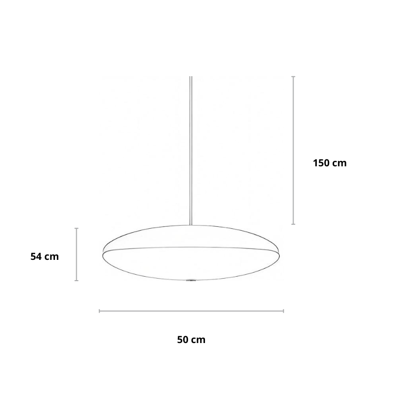 Ovale Pendelleuchte | Modernes Design | Höhenverstellbar | Wohnzimmer & Esszimmer