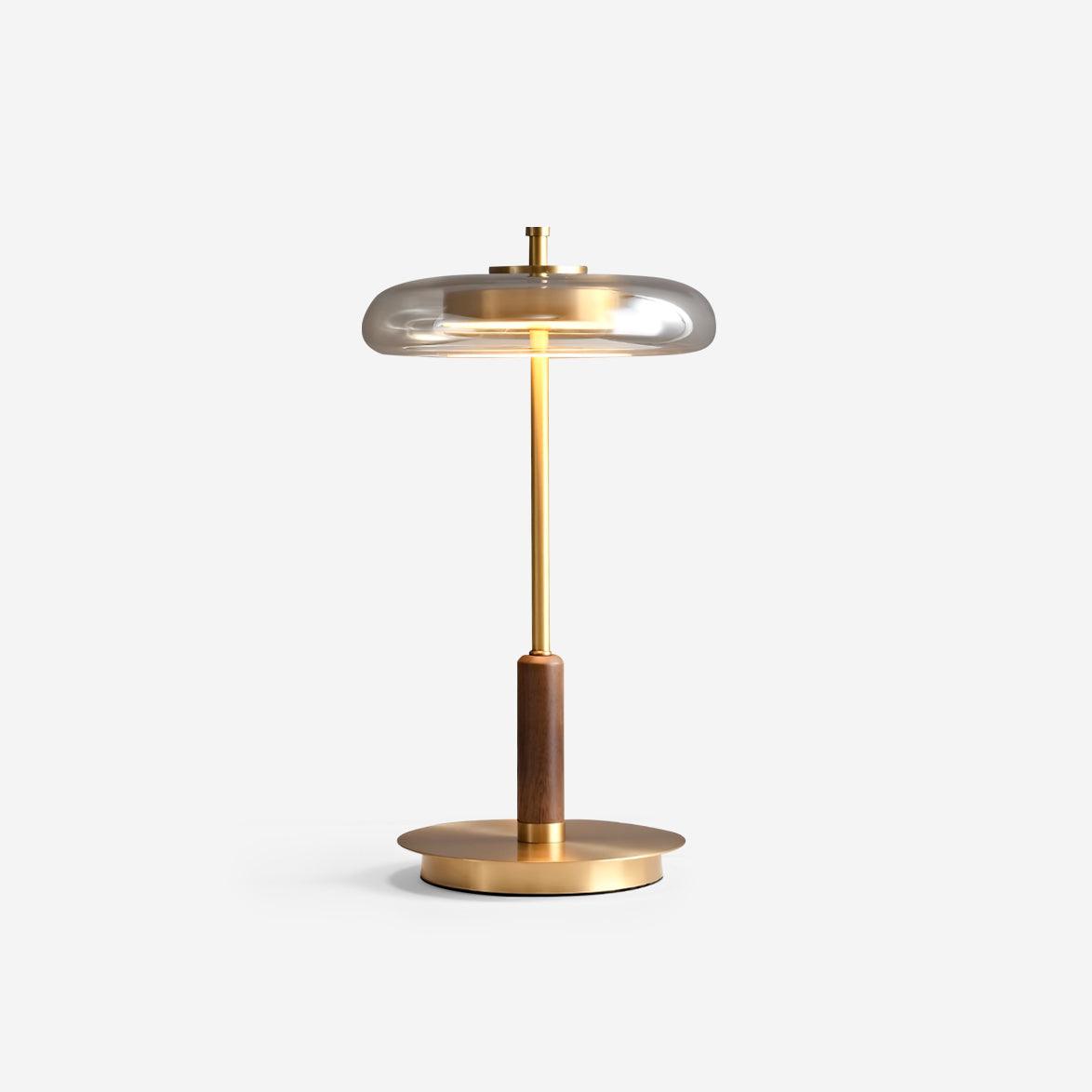 Tischlampe Glas & Metall | Integrierte LED | Warmweiß 3000K | Modernes Design