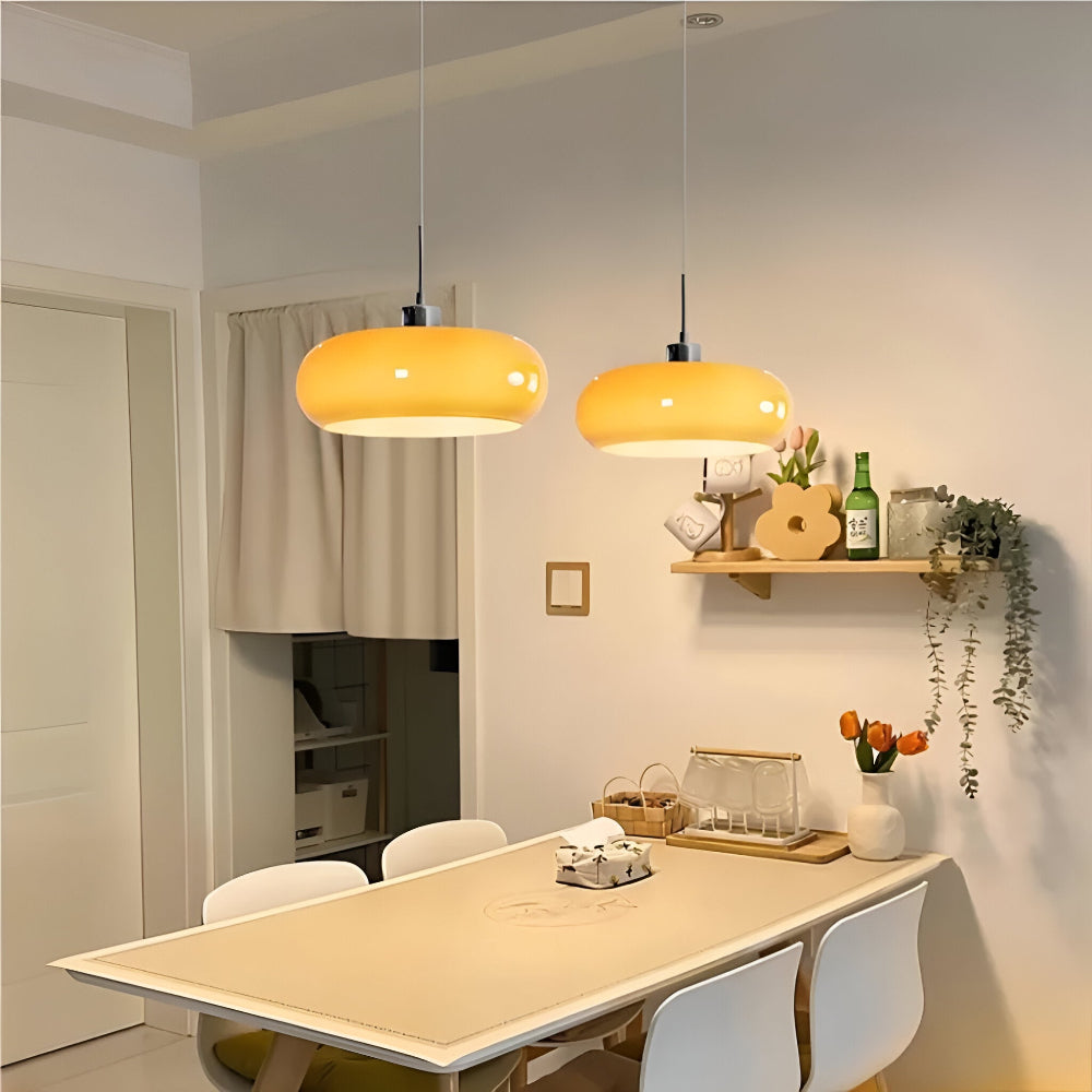 LED-Pendelleuchte | Bauhaus Design | Glas & Eisen | Esszimmer & Wohnzimmer