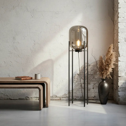 Stehlampe | Modern & Industrial | Dimmbar | Wohnzimmer & Schlafzimmer