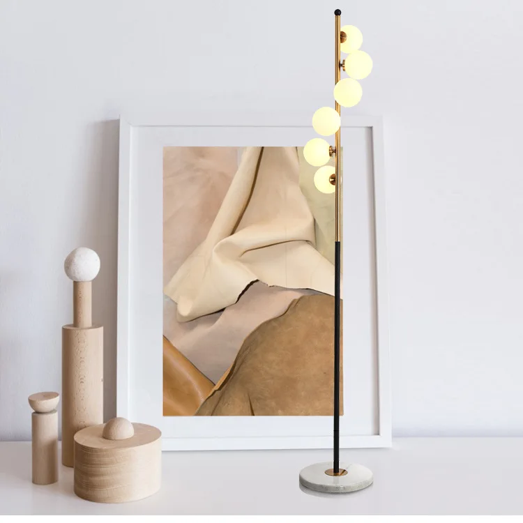 Glas-Stehlampe | Nordic Stil | G9 LED-Licht | Warmweiß / Neutral