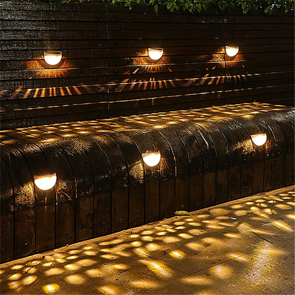 Solar-Wandleuchte Rund | LED Musterlicht | IP Outdoor | Garten & Terrasse