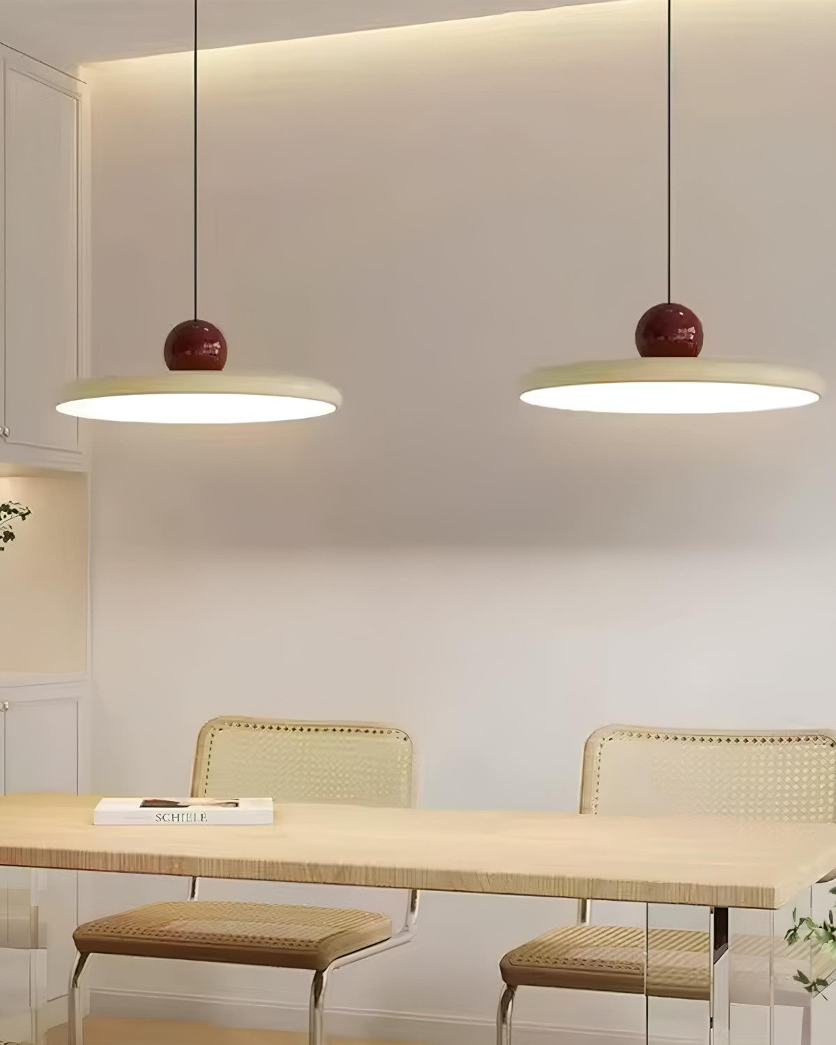 LED-Pendelleuchte | Modernes Runddesign | 3-Farben-Licht | Höhenverstellbar