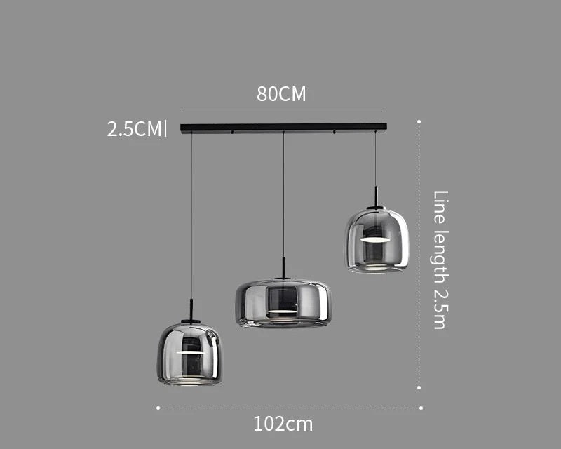 Glas‑Pendelleuchte | Luxus & Elegant | Esszimmer & Wohnzimmer