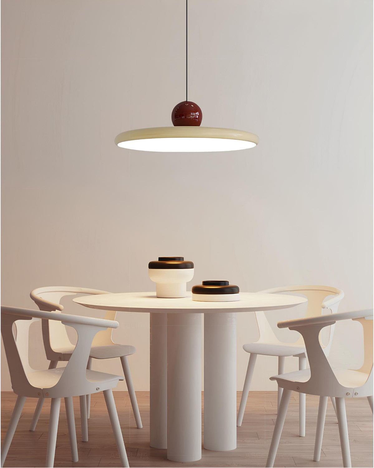 LED-Pendelleuchte | Modernes Runddesign | 3-Farben-Licht | Höhenverstellbar