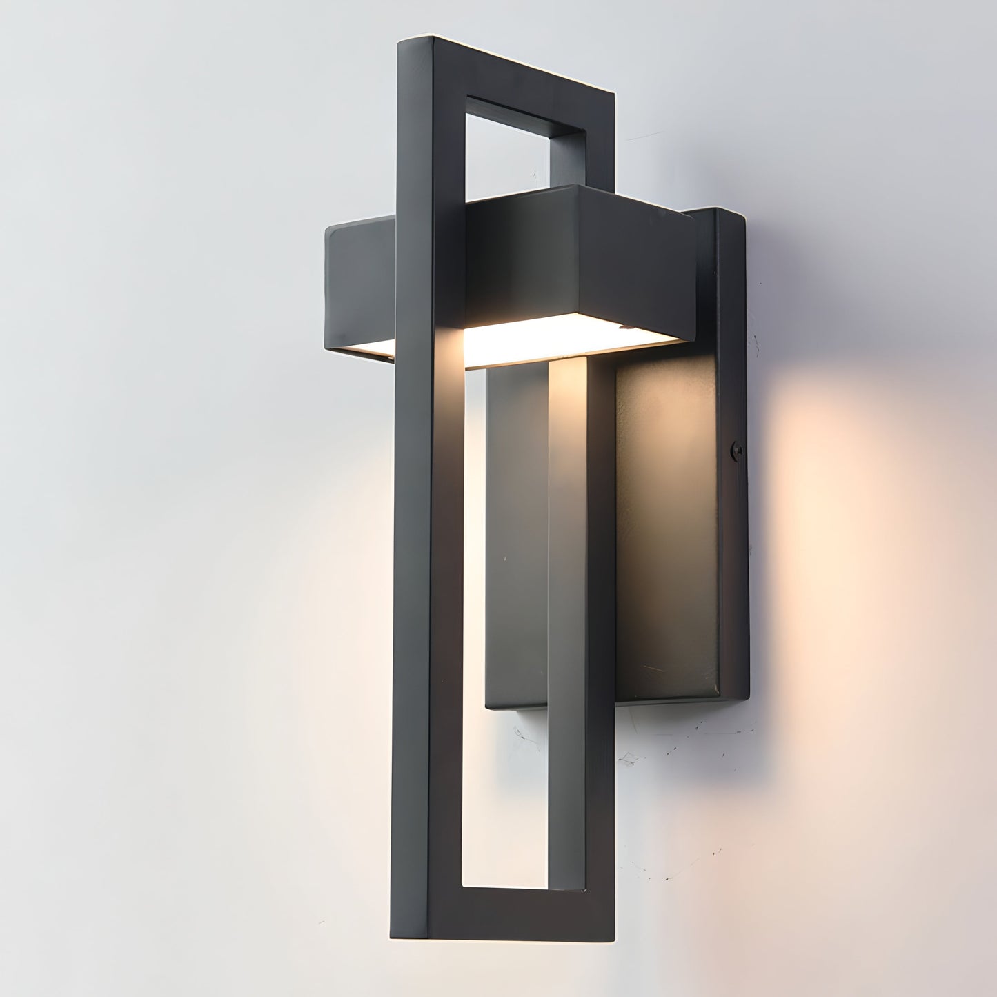 Außen-Wandleuchte Edelstahl Schwarz | Modern | IP65 | LED
