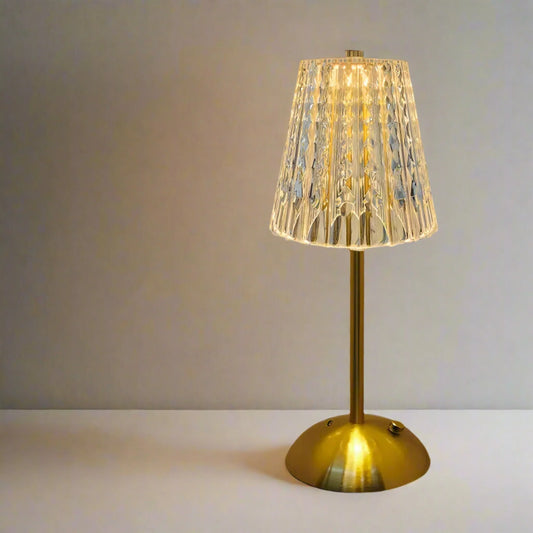 LED-Tischlampe Gold | Wiederaufladbar | Modern | Indoor