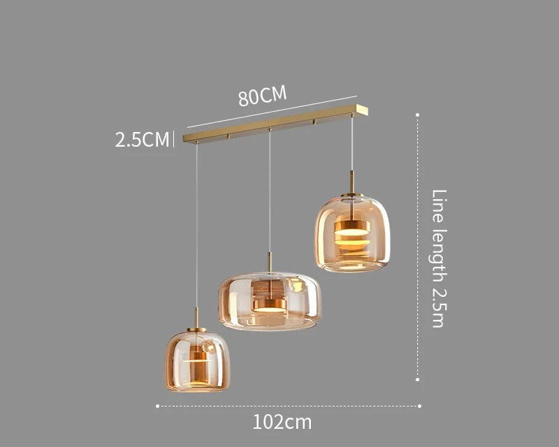 Glas‑Pendelleuchte | Luxus & Elegant | Esszimmer & Wohnzimmer