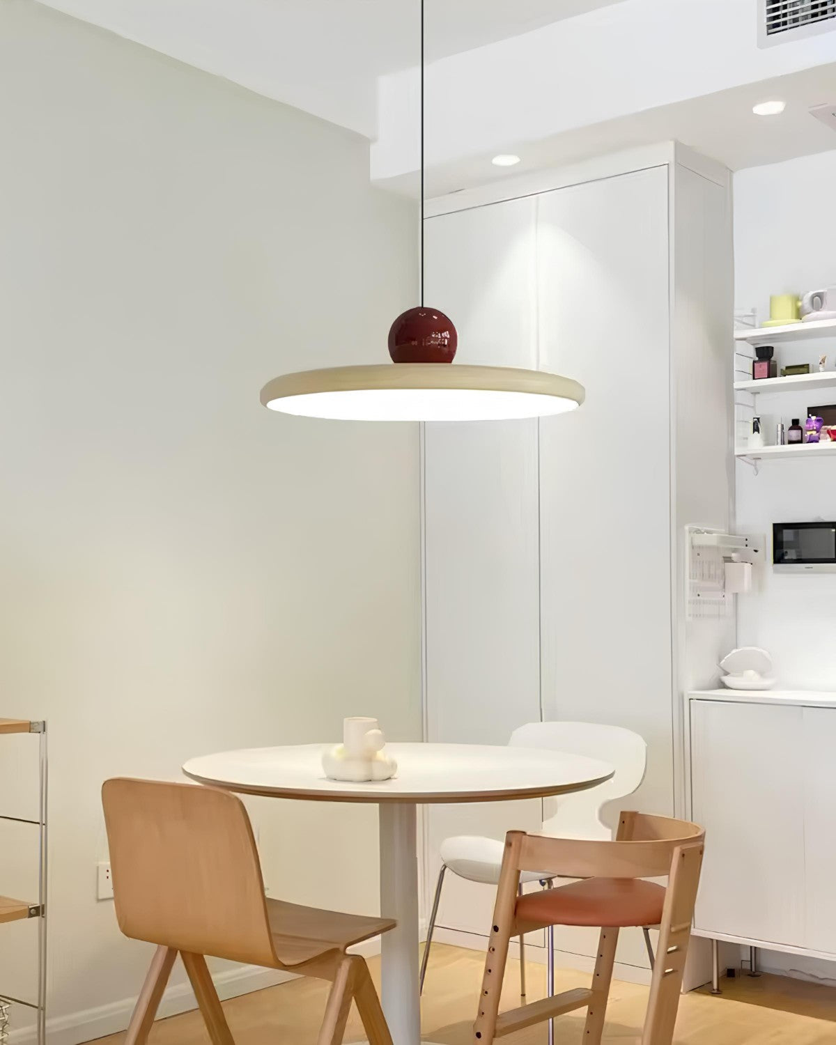 LED-Pendelleuchte | Modernes Runddesign | 3-Farben-Licht | Höhenverstellbar