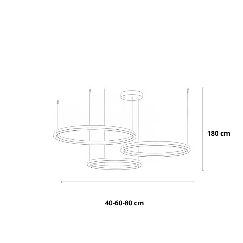 LED‑Pendelleuchte | Modernes Design | Gold / Coffee | Wohnzimmer & Esszimmer