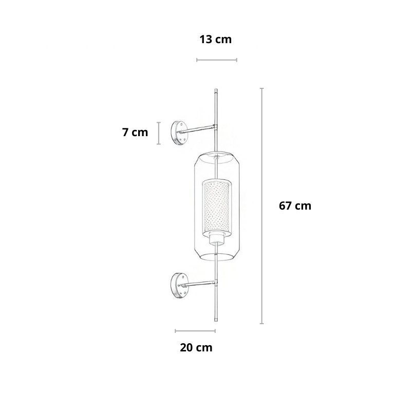 Industrial-Wandleuchte | Metall | Robust & Zeitlos | Wohnzimmer & Flur