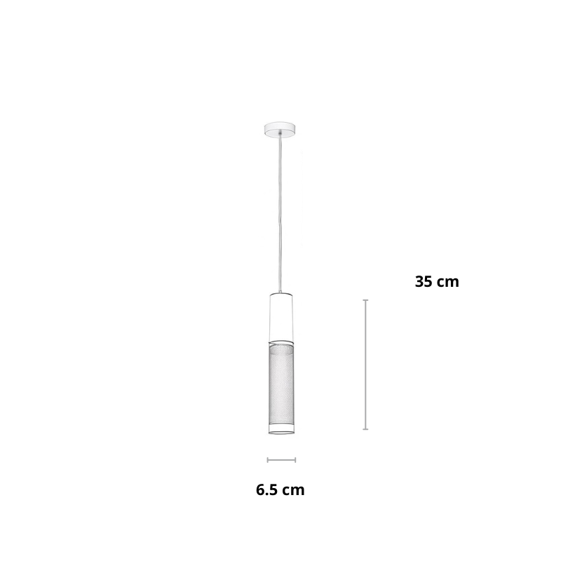 Industrielle Pendelleuchte mit Betonoptik | Spatium