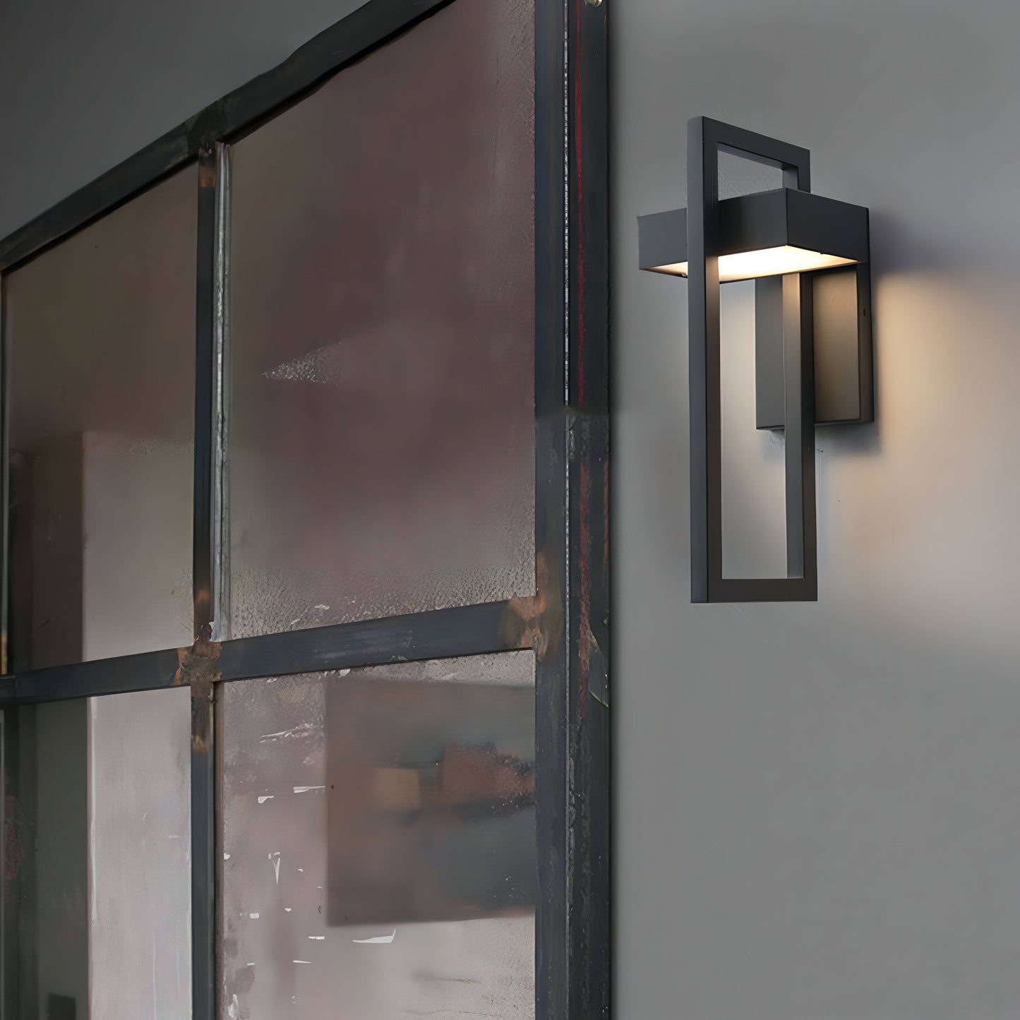 Außen-Wandleuchte Edelstahl Schwarz | Modern | IP65 | LED