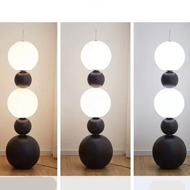 Stehlampe Organisches Design | 3 Lichtquellen | LED | Warmweißes Ambientelicht