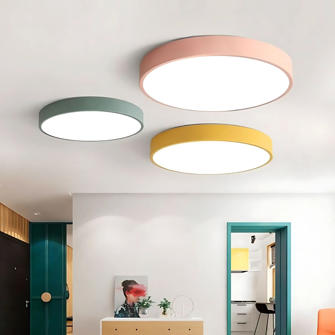 Deckenleuchte | Skandinavisch Rund | LED-Aufputz | Modernes Design