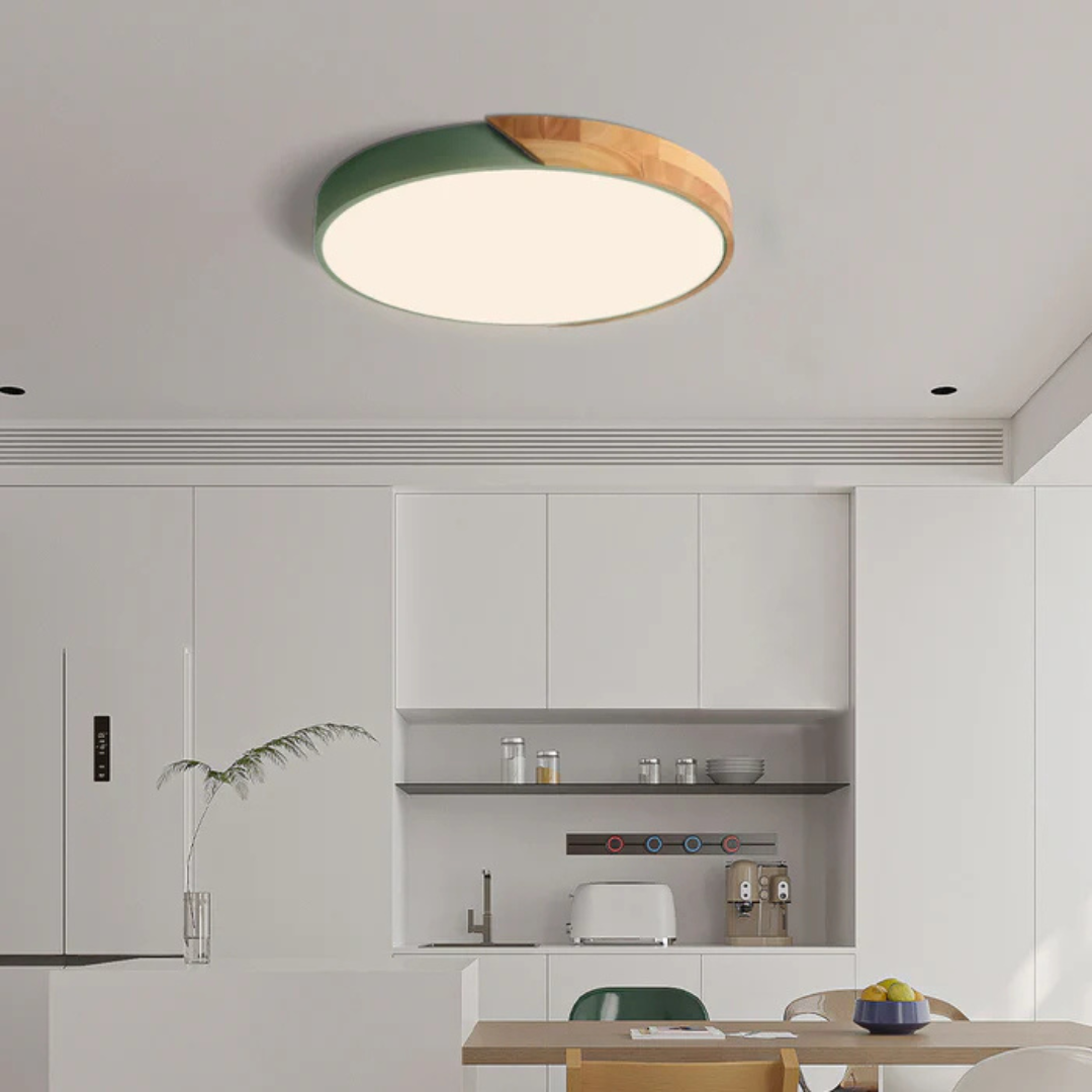 LED-Deckenleuchte | Holz & Acryl | Skandinavisches Design