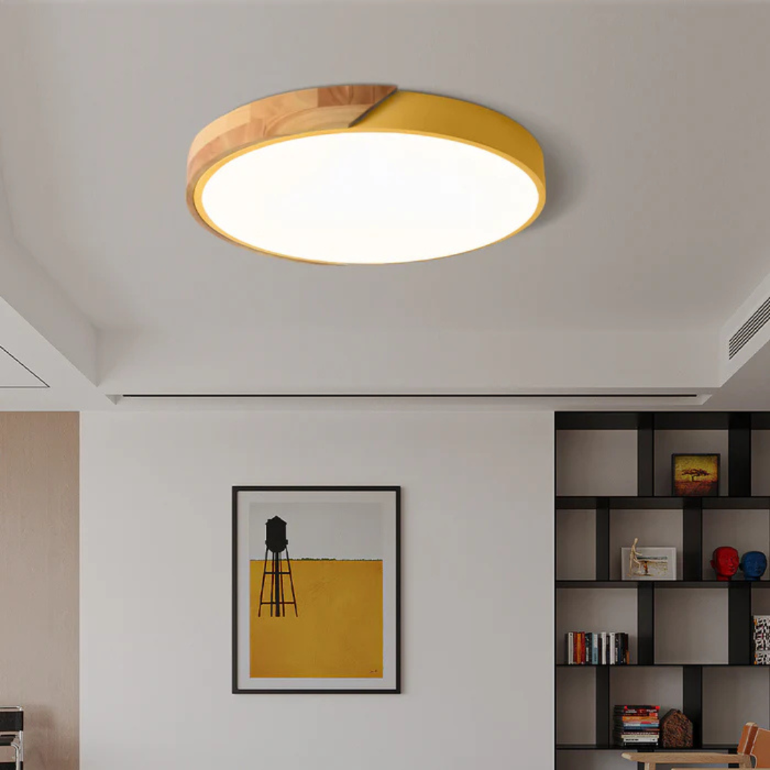LED-Deckenleuchte | Holz & Acryl | Skandinavisches Design