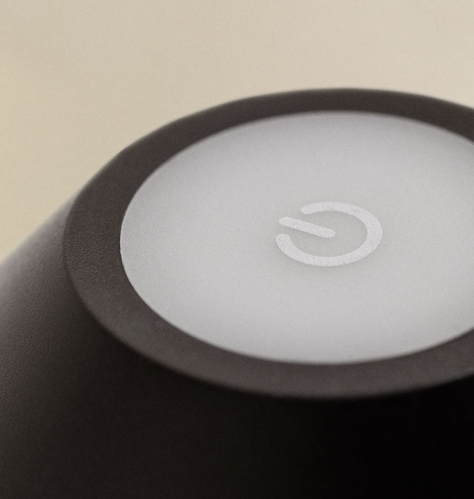 Kabellose LED-Tischlampe | Wetterfest | Touch-Dimmung | Modern