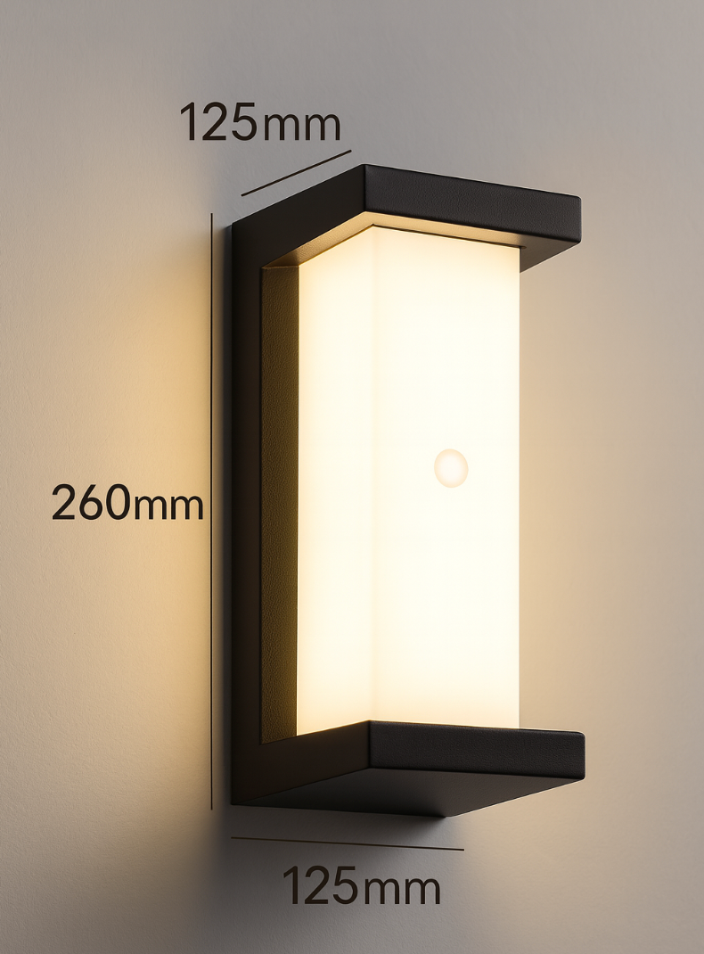 LED-Wandleuchte mit Bewegungsmelder | 3000K Warmweiß | IP65 | Außen
