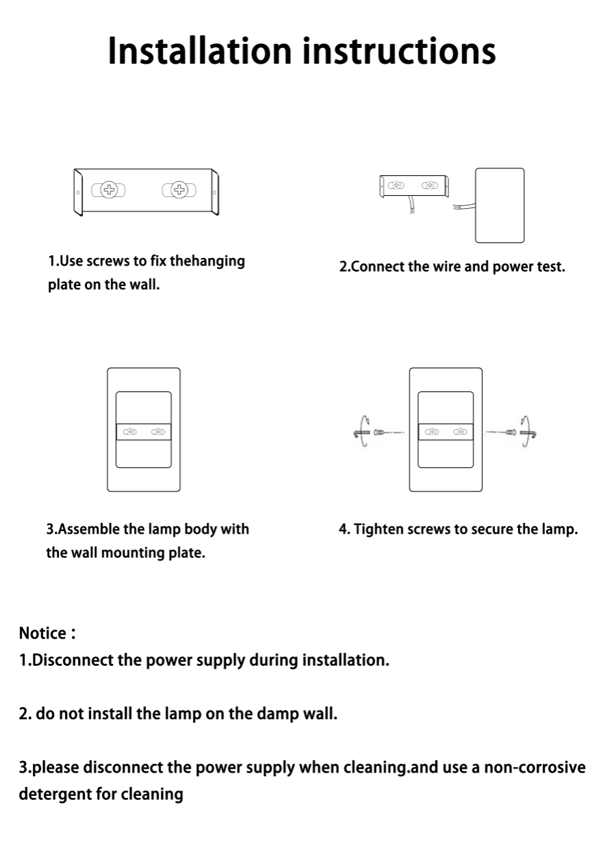 LED-Wandleuchte | Rechteckiges Nordisches Minimaldesign | 2-Flammig