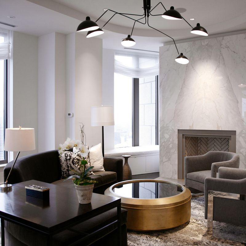 Deckenleuchte | Modernes Design | Verstellbare Arme | Metall | Mehrflammige Beleuchtung