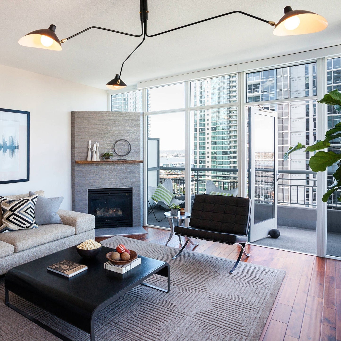 Deckenleuchte | Modernes Design | Verstellbare Arme | Metall | Mehrflammige Beleuchtung