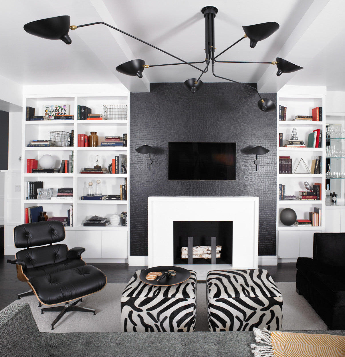 Deckenleuchte | Modernes Design | Verstellbare Arme | Metall | Mehrflammige Beleuchtung