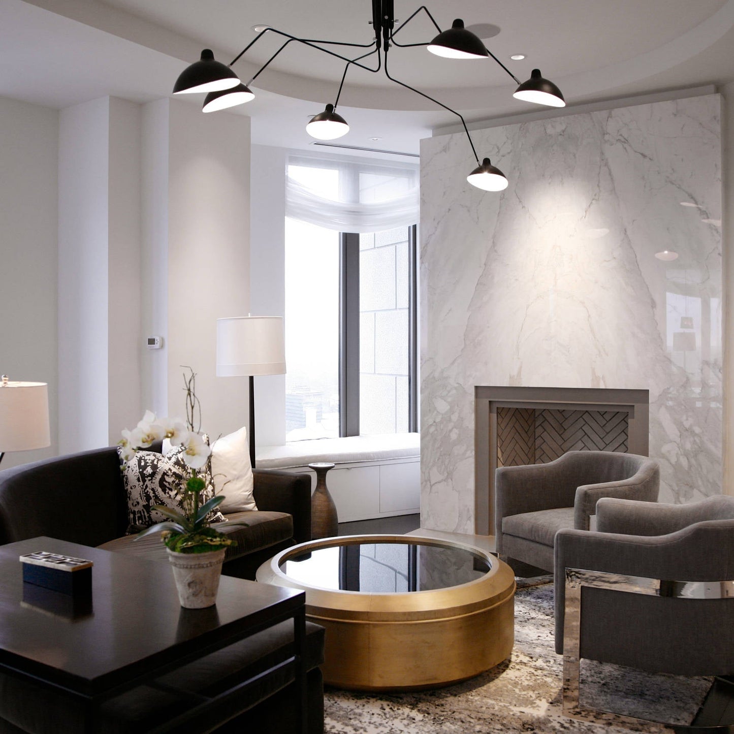 Deckenleuchte | Modernes Design | Verstellbare Arme | Metall | Mehrflammige Beleuchtung