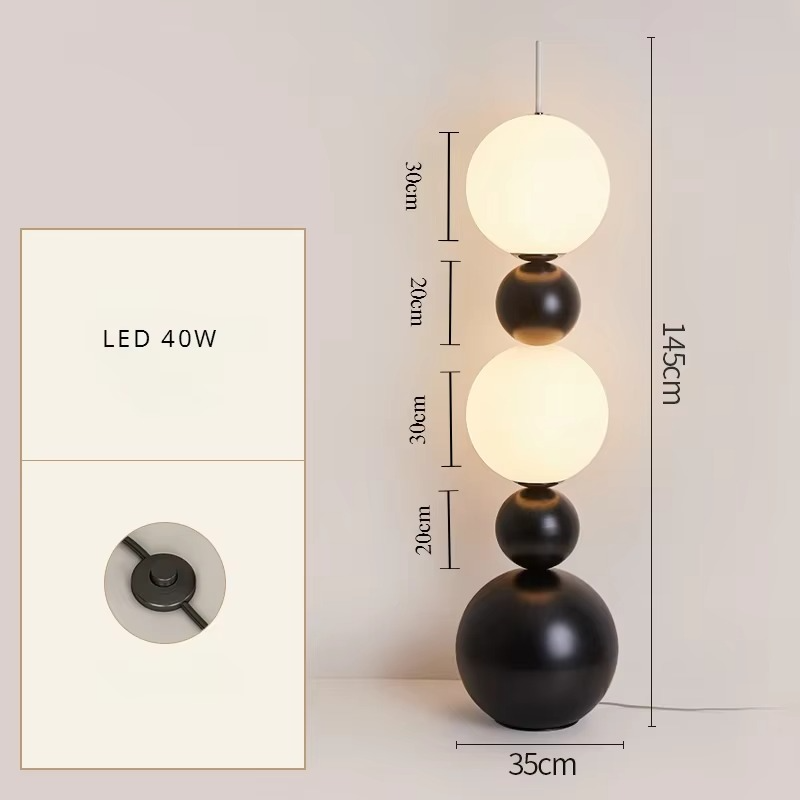 Stehlampe Organisches Design | 3 Lichtquellen | LED | Warmweißes Ambientelicht