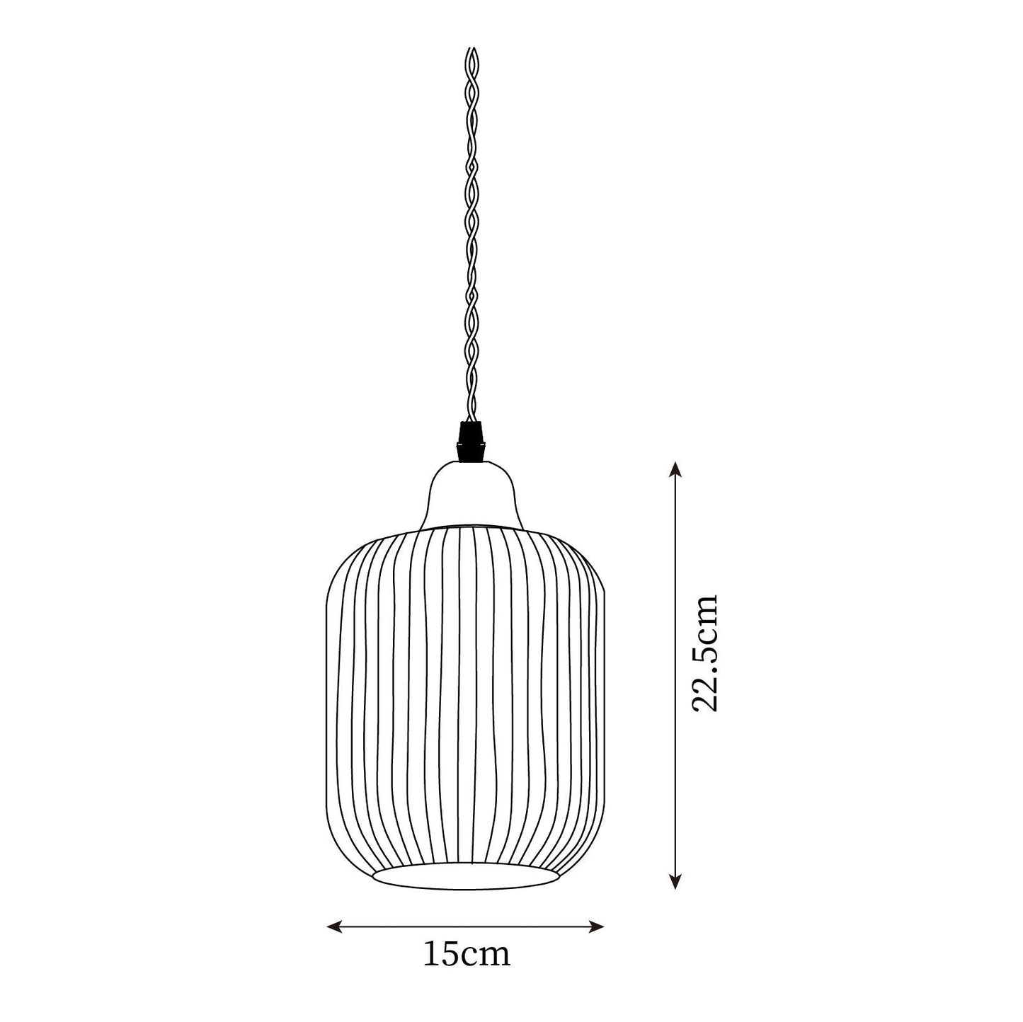 Keramik-Pendelleuchte | Holz-Akzent | E26/E27 LED-Licht | Warmweiß & Elegant