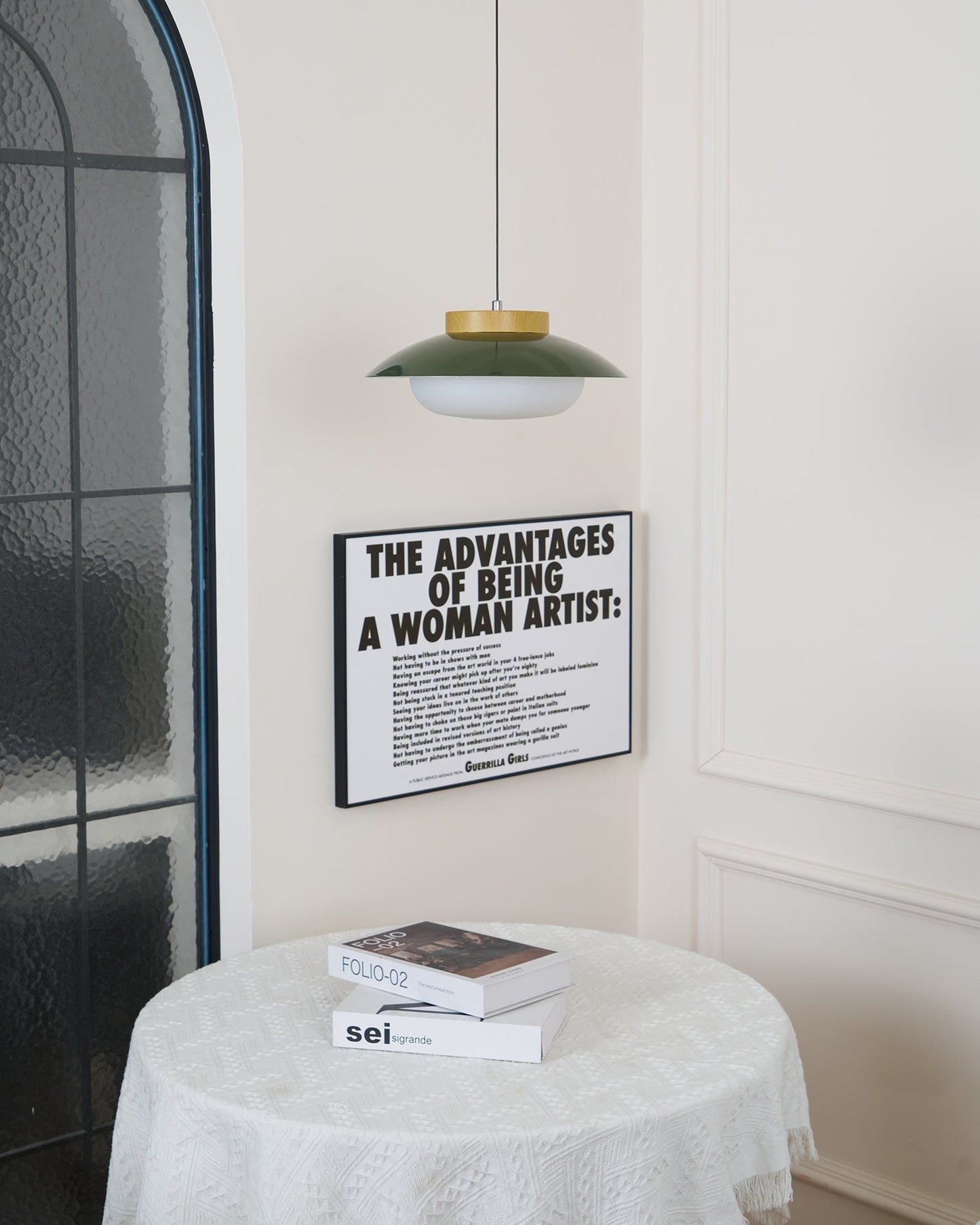Pendelleuchte Saucer-Design | Holz & Glas | E27 LED | Minimalistisch