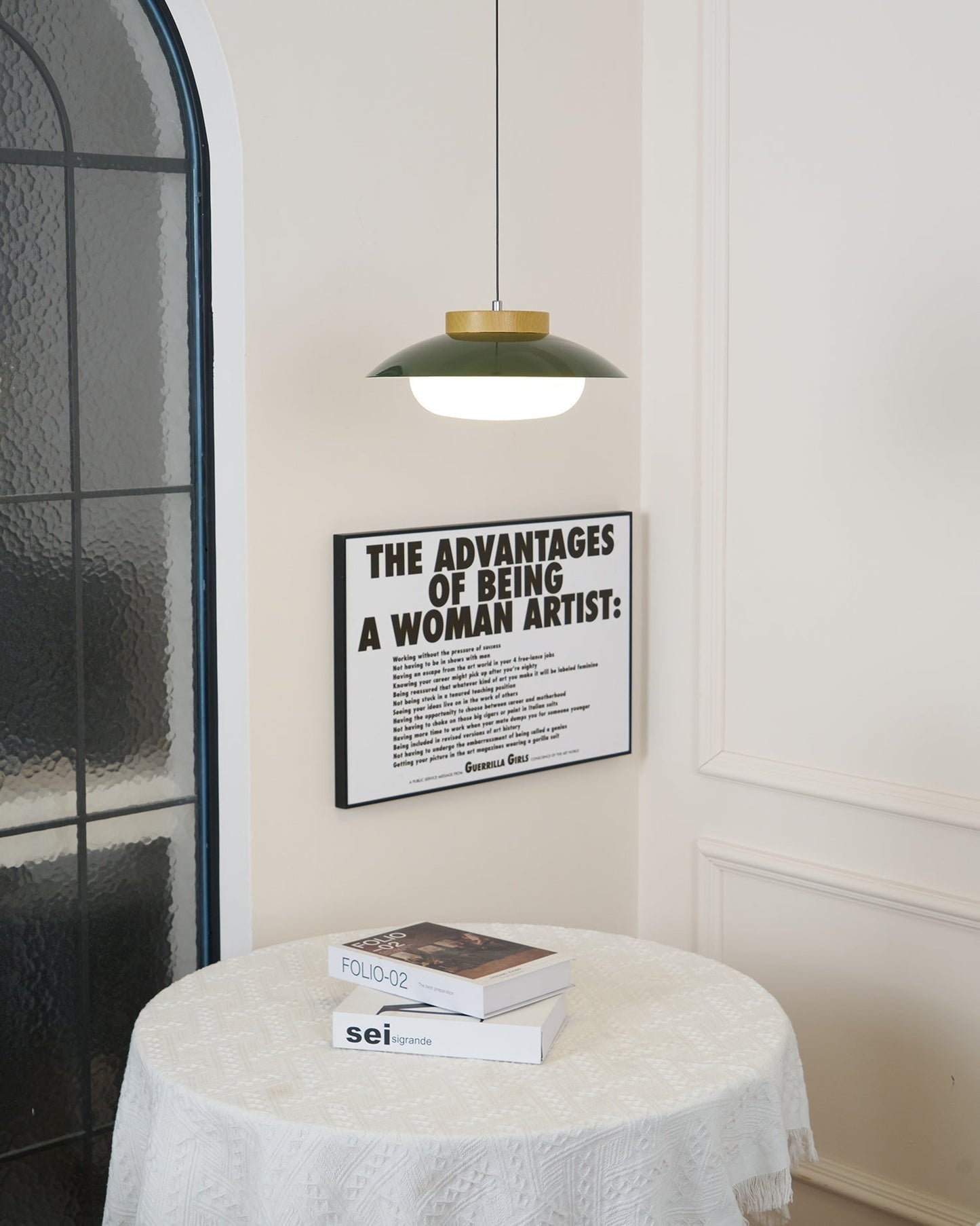 Pendelleuchte Saucer-Design | Holz & Glas | E27 LED | Minimalistisch