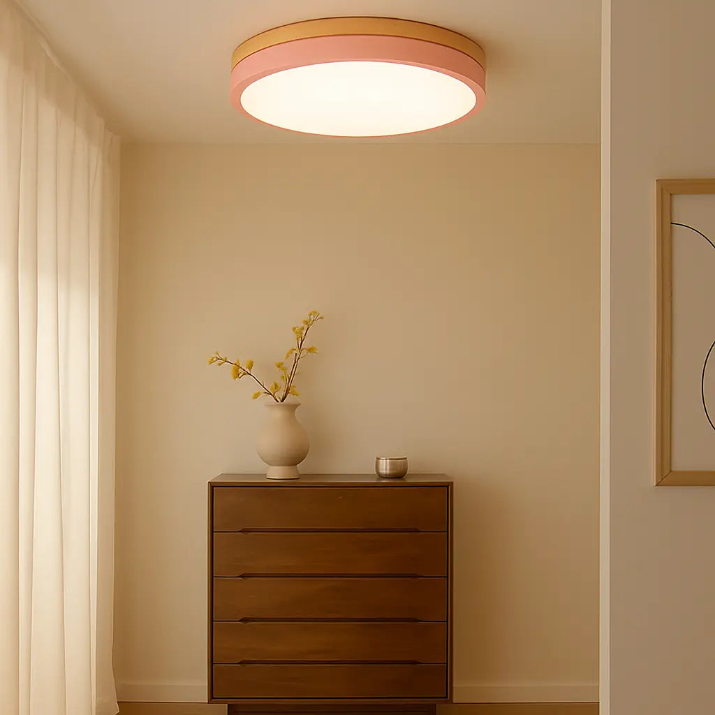 LED‑Deckenleuchte | Skandinavisches Design | Holzdetails | Wohnzimmer & Schlafzimmer