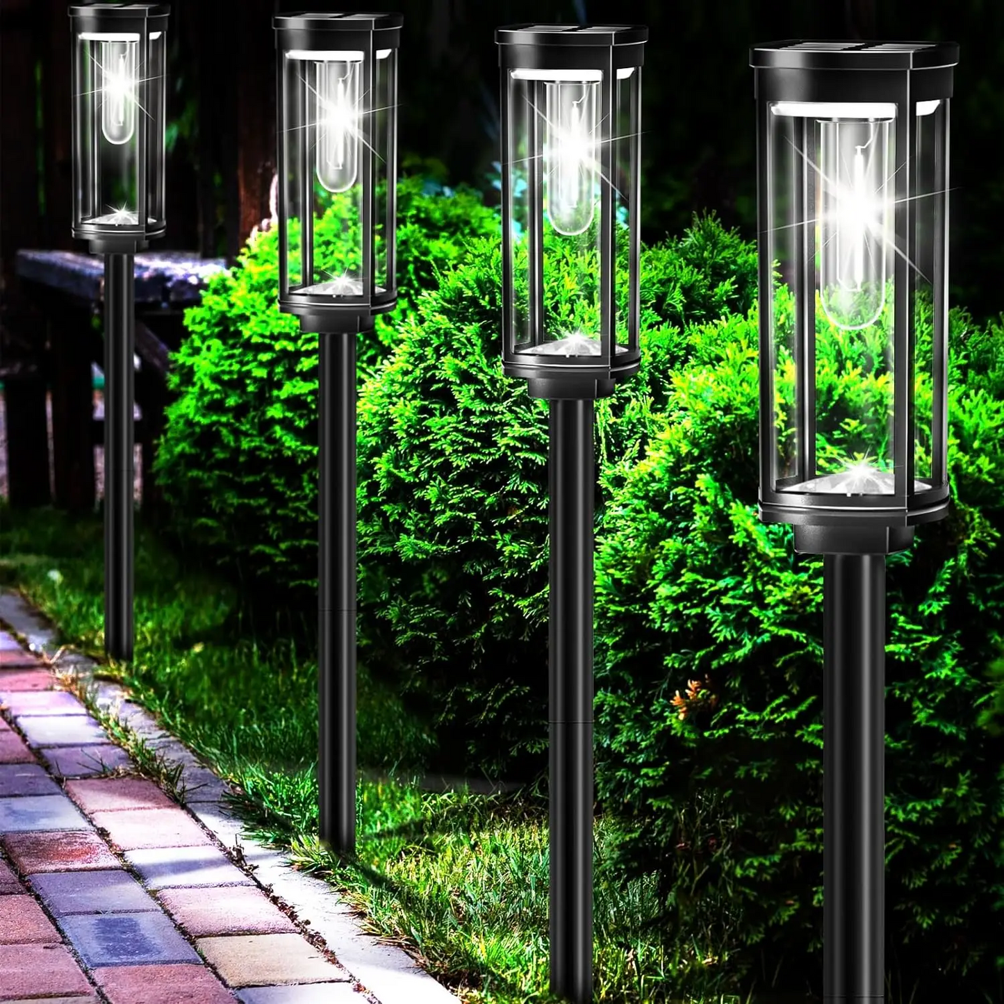 Solar-Gartenleuchte Erdspieß | LED Warmweiß | IP Außen | Wege & Beete