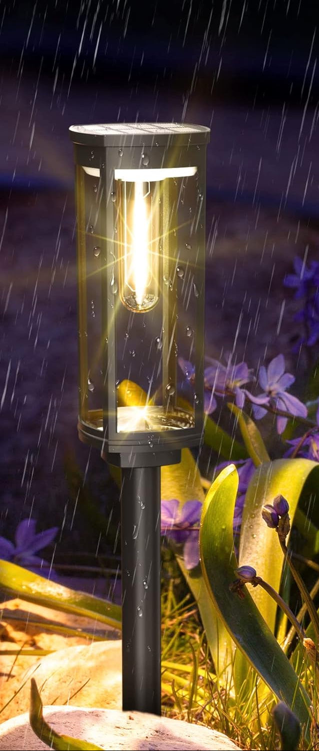 Solar-Gartenleuchte Erdspieß | LED Warmweiß | IP Außen | Wege & Beete