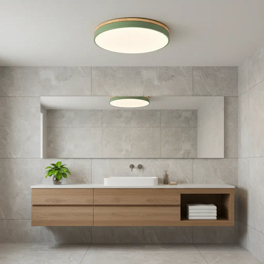 LED‑Deckenleuchte | Skandinavisches Design | Holzdetails | Wohnzimmer & Schlafzimmer