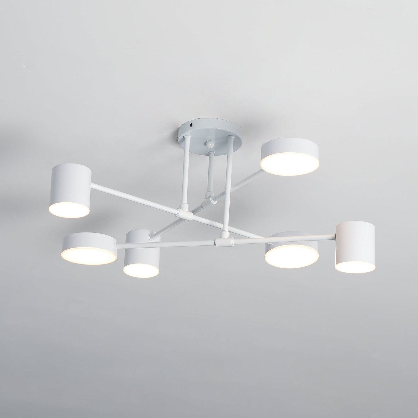 Moderne Messing-Globus LED-Sputnik-Deckenleuchte | 6-flammig | Statement-Design