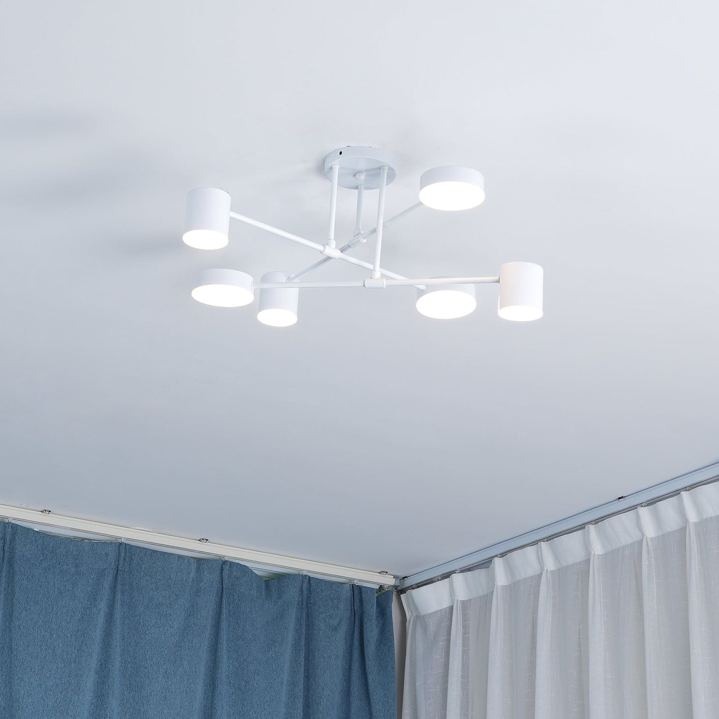 Moderne Messing-Globus LED-Sputnik-Deckenleuchte | 6-flammig | Statement-Design