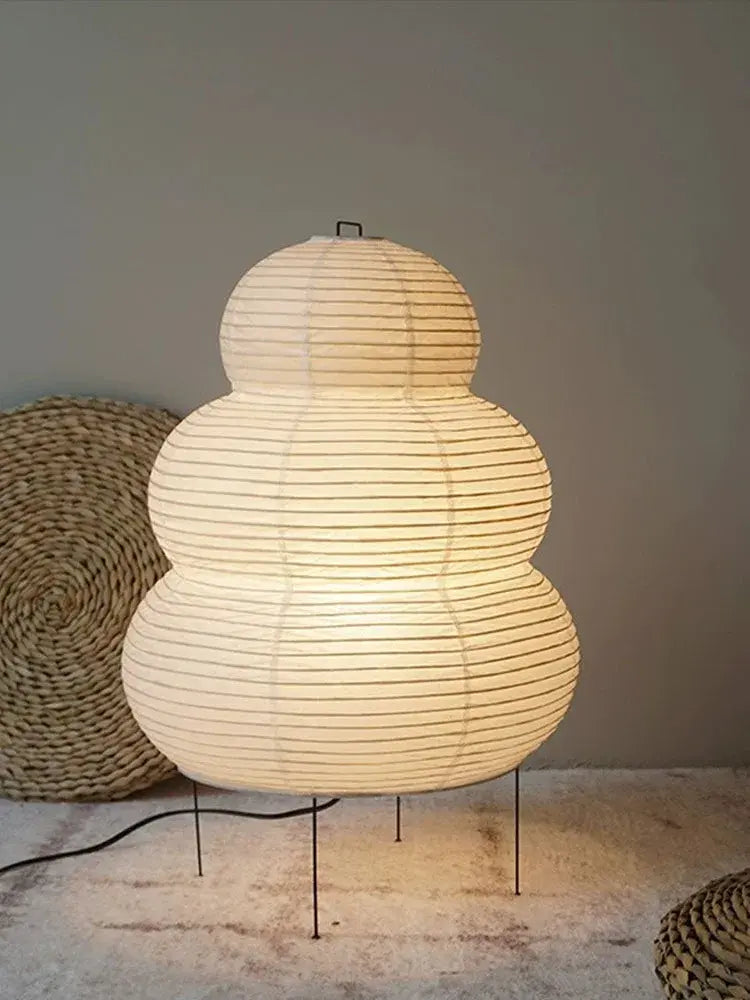 Stehlampe | Japanisch | Reispapier & Holz | Wohnzimmer & Schlafzimmer