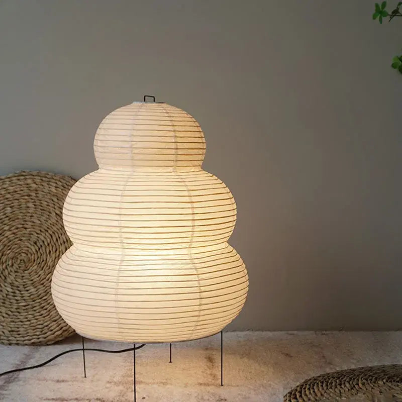 Stehlampe | Japanisch | Reispapier & Holz | Wohnzimmer & Schlafzimmer