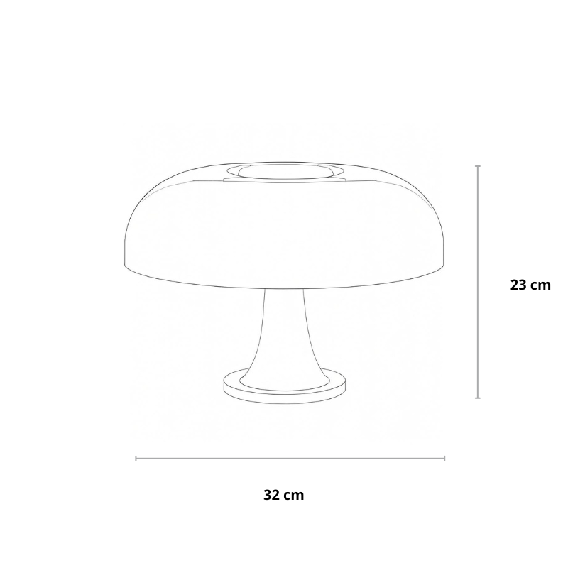 Moderne Tischlampe | Italienisches Design | LED-Beleuchtung | Mit Stecker