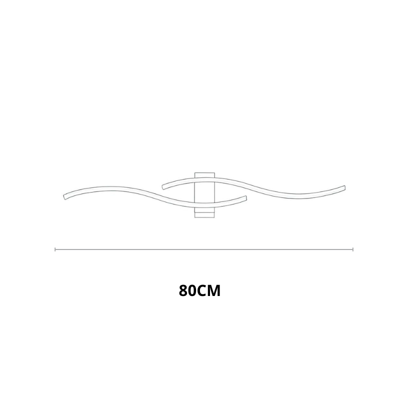 Moderne LED‑Wandleuchte | Doppelte Beleuchtung | Metall | Wohnzimmer & Esszimmer