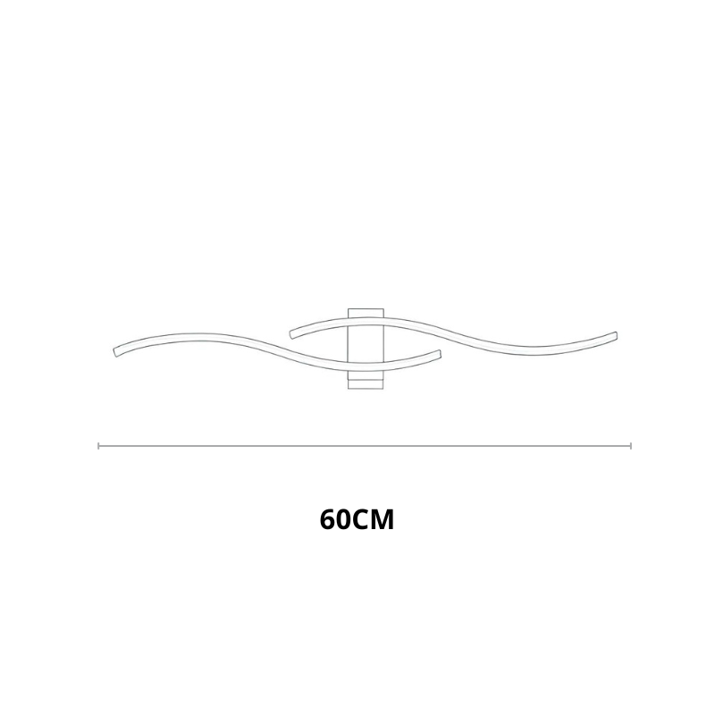 Moderne LED‑Wandleuchte | Doppelte Beleuchtung | Metall | Wohnzimmer & Esszimmer