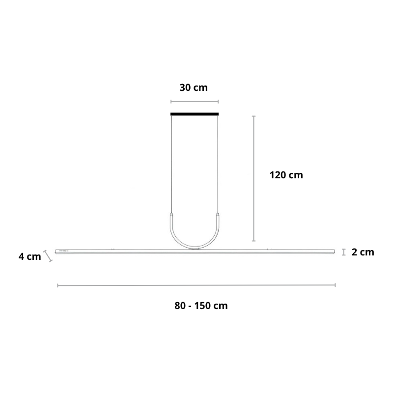 Design‑Pendelleuchte | Schwarz & Weiß | Höhenverstellbar | Esszimmer & Wohnzimmer