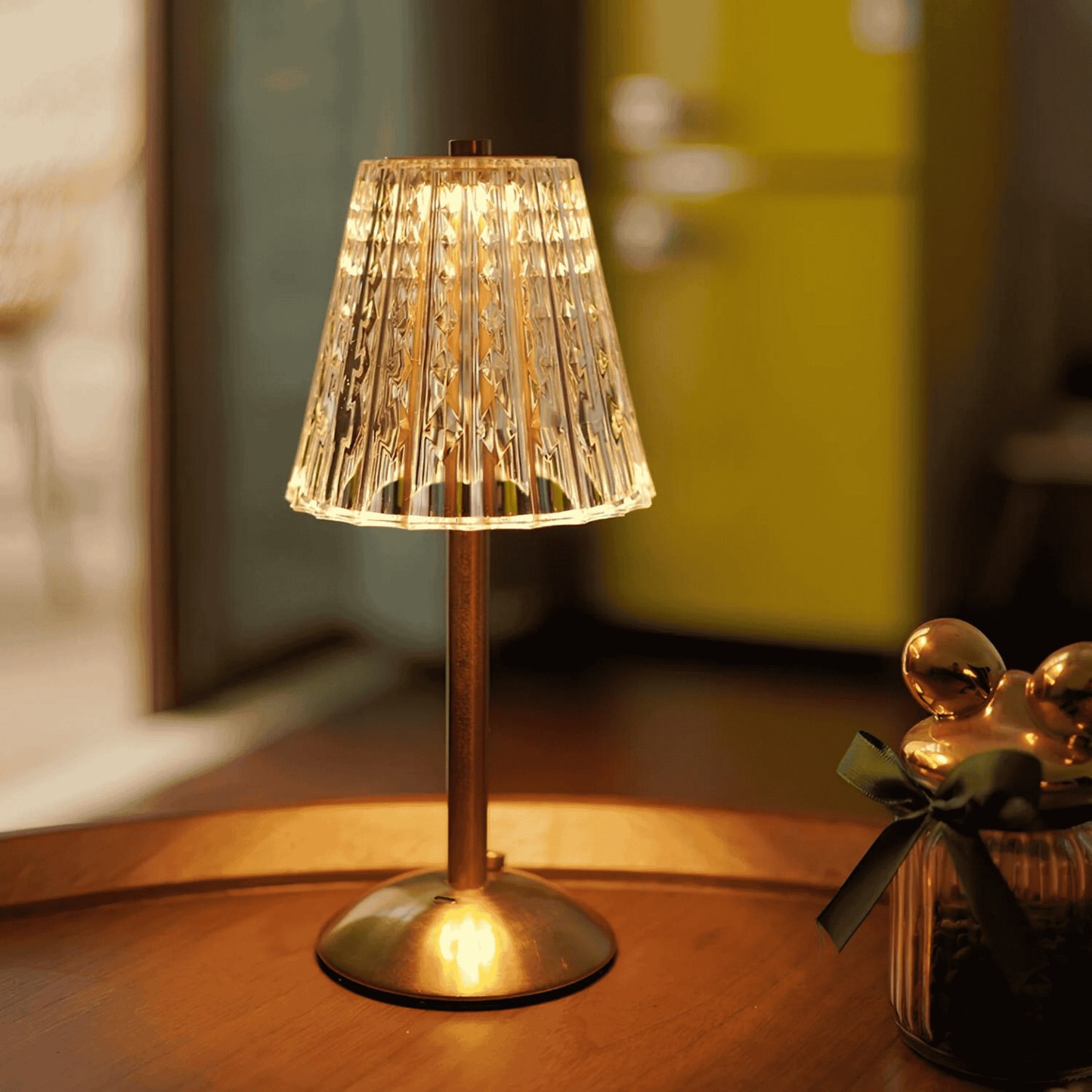LED-Tischlampe Gold | Wiederaufladbar | Modern | Indoor