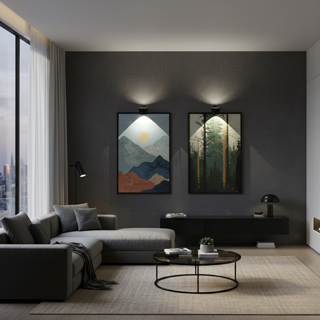 Kabellose LED‑Wandleuchte | Dimmbar | Warmweißes Licht | Modern